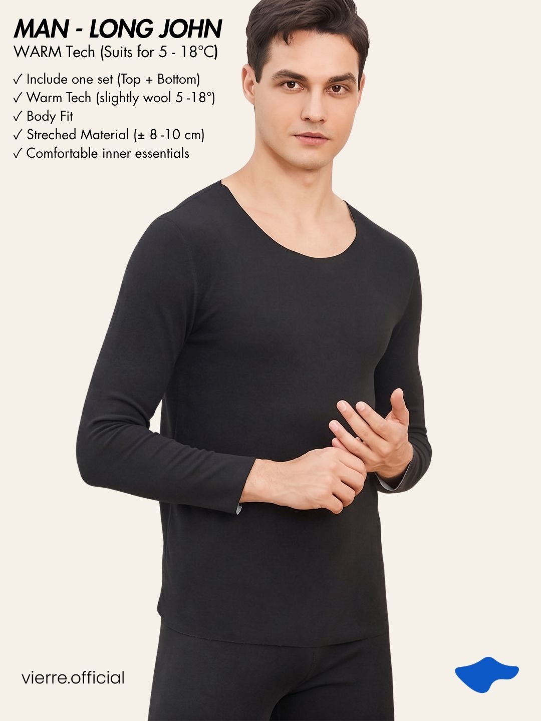 WOMAN / MAN - WARM Tech Longjohn (Suits for 5 - 18°C)