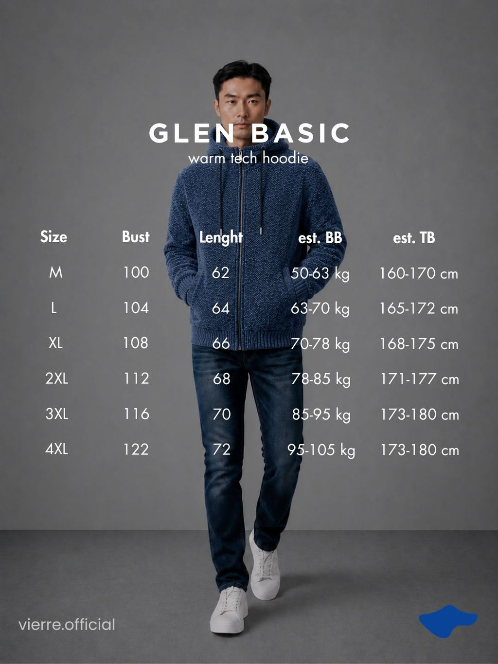 MEN - Glen Basic Warm Tech Hoodie
