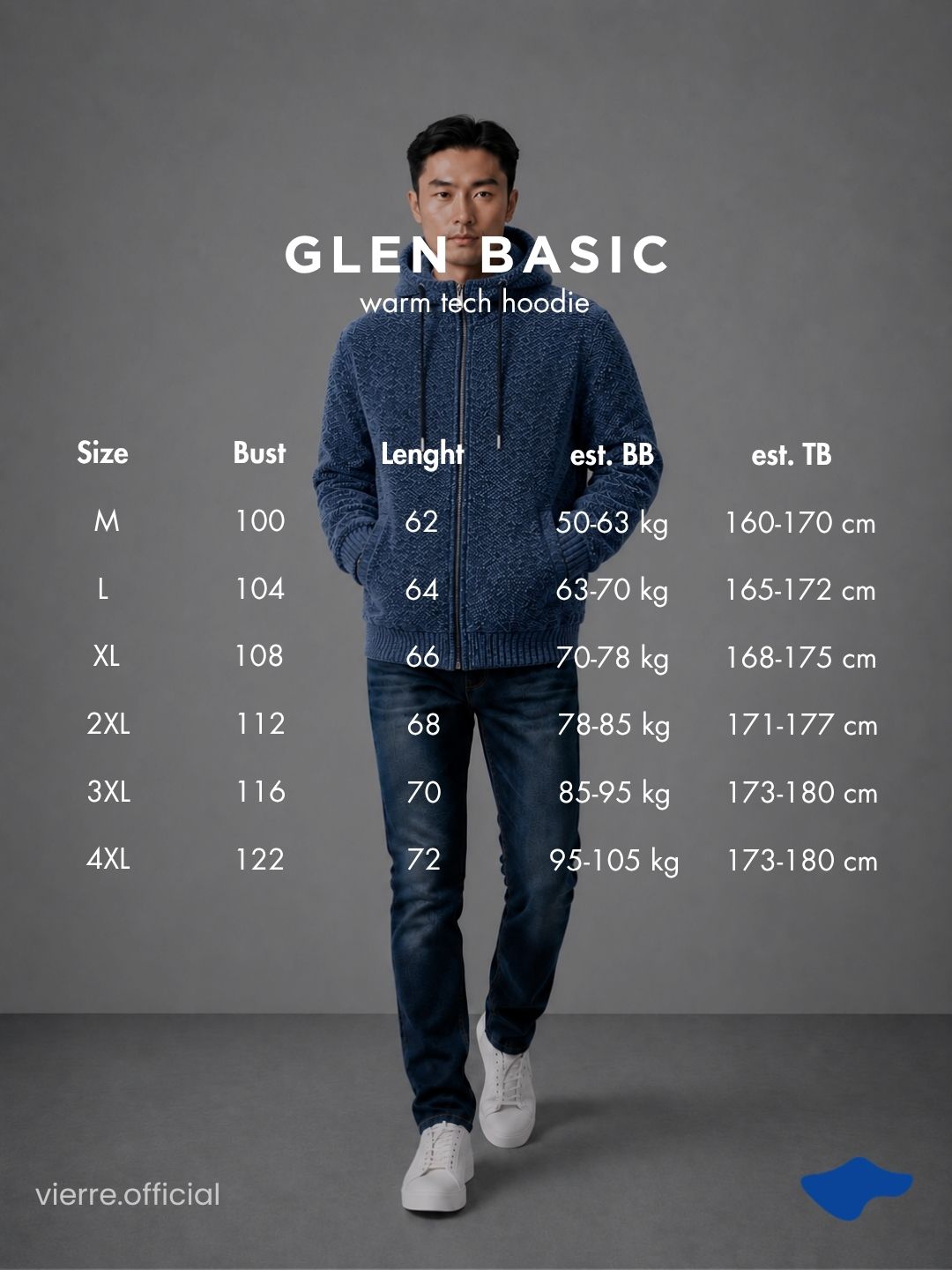 MEN - Glen Basic Warm Tech Hoodie