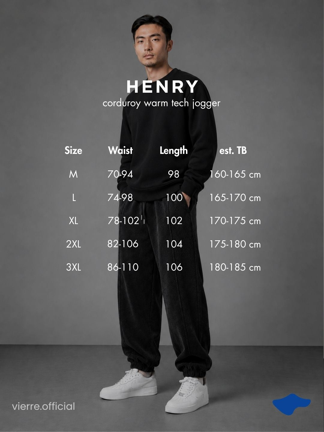 MEN - Henry Corduroy Warm Tech Jogger