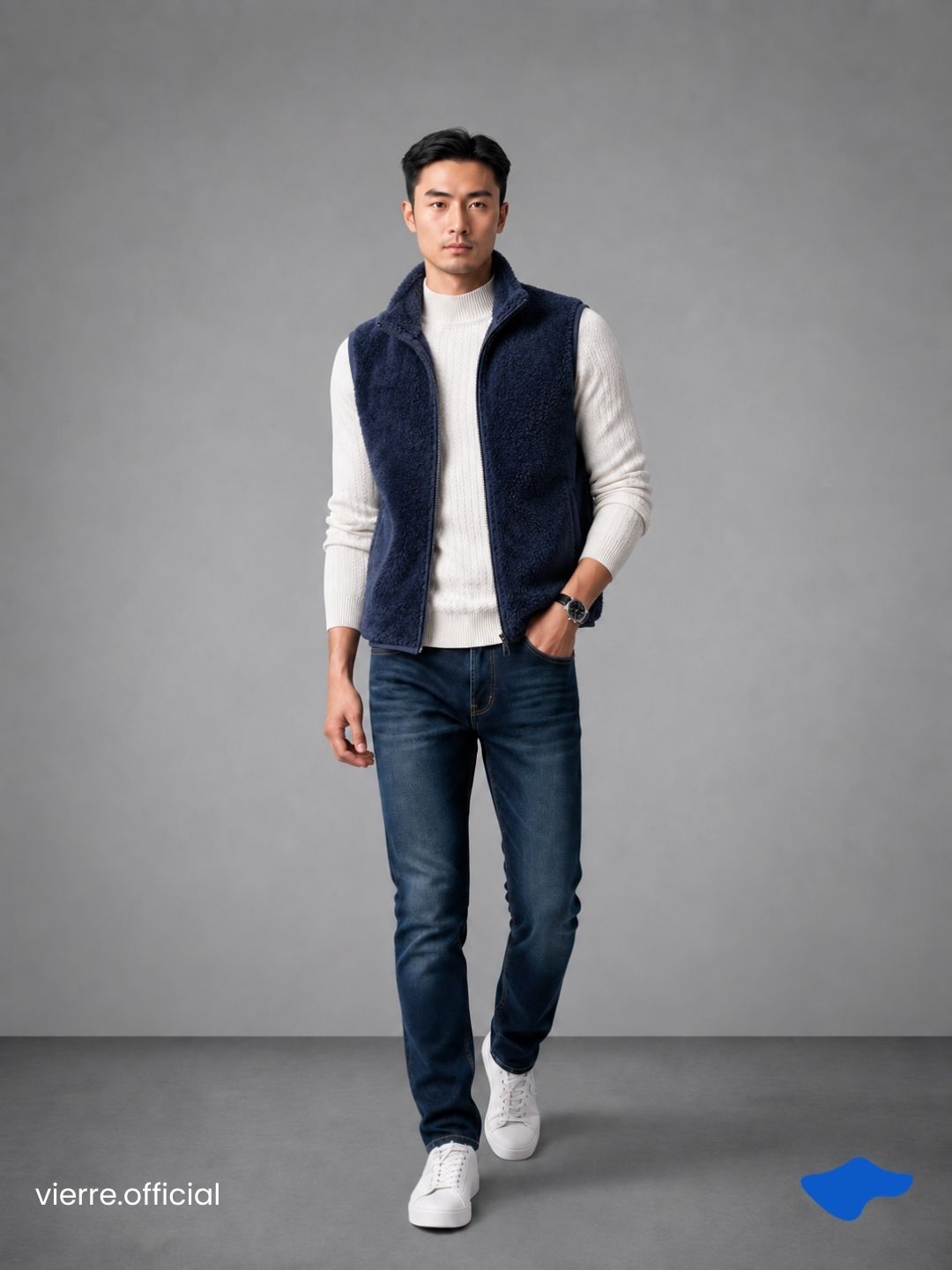 MEN - Jayden Fluffy Fur Vest Warm Tech