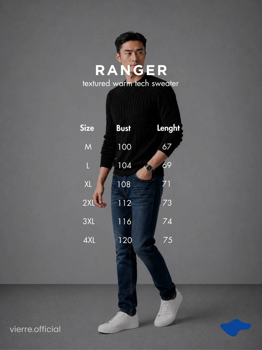 MEN - Ranger Textured Warm Tech Sweater