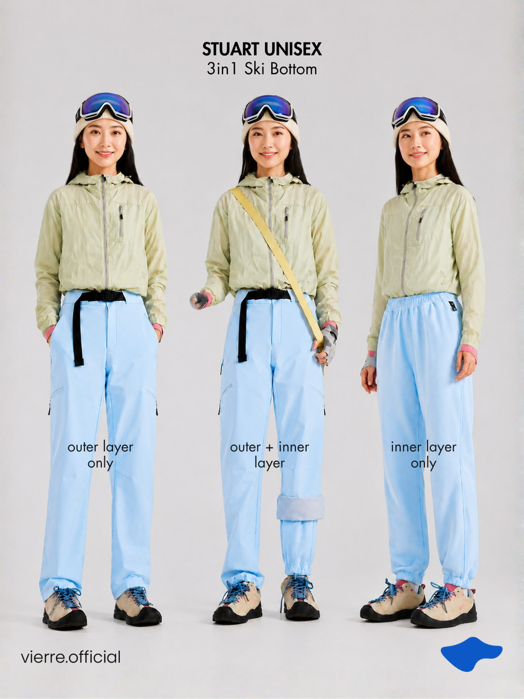 UNISEX - Stuart 3in1 Ski Bottom Waterproof + Warm Tech