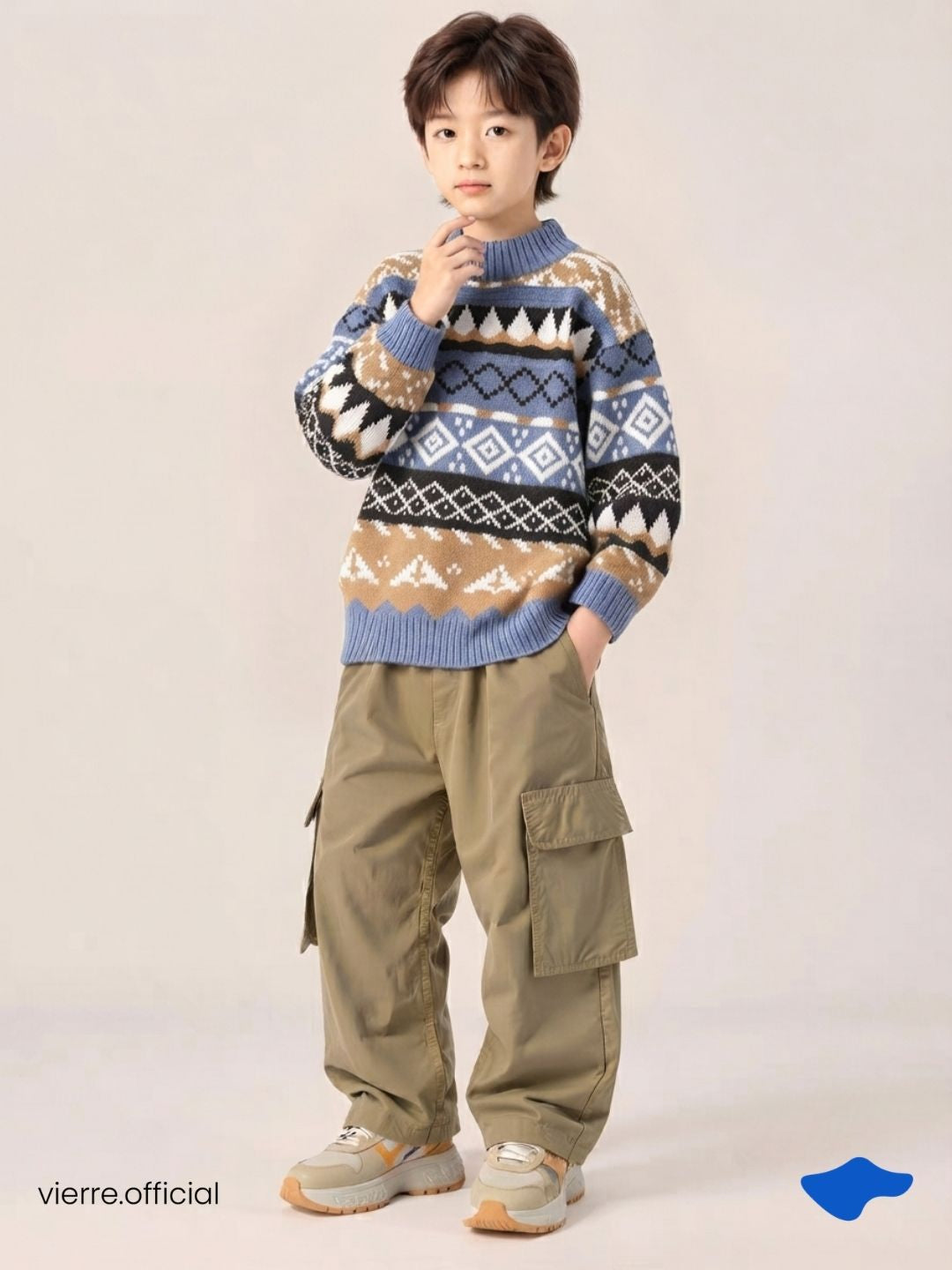 KIDS - Theo Tribal Warm Tech Sweater