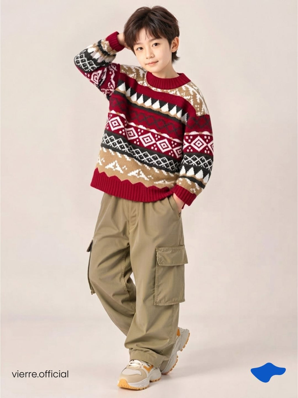 KIDS - Theo Tribal Warm Tech Sweater