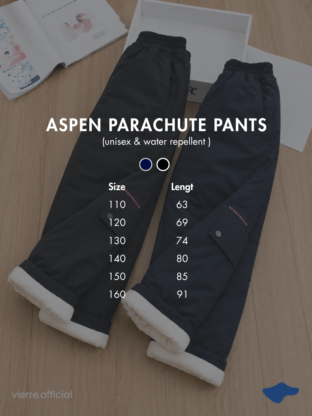 KIDS - Aspen Parachute Pants (Unisex & Water Repellent)