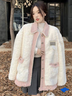 WOMAN - Terry Tweed Fur Coat